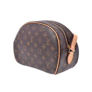 Louis Vuitton Shoulder Brown Leather Bag Monogram Blois